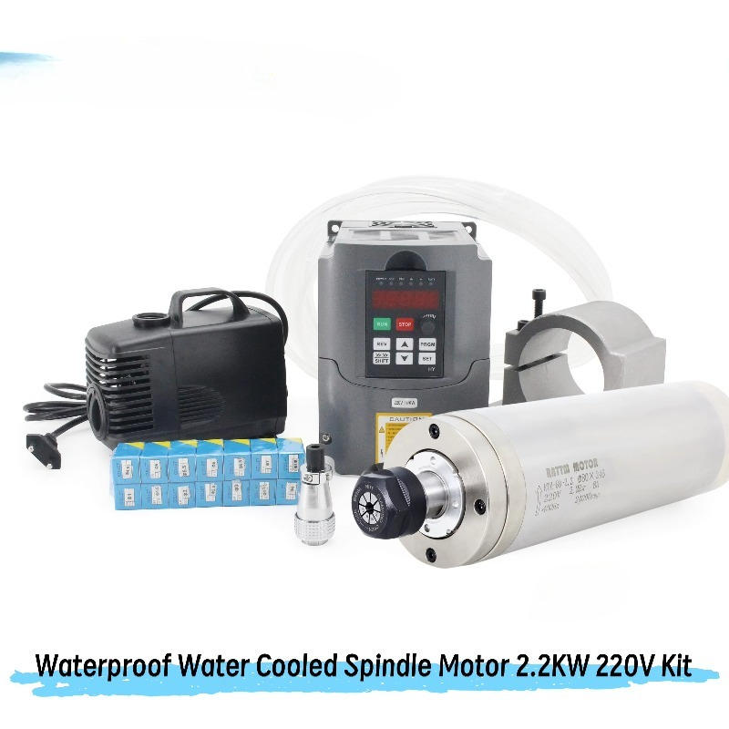 CNC 라우터 키트, 방수 기능이 있는 수냉식 스핀들  - 2.2Kw Water Cooled Spindle Kit Vfd 리뷰 및 가격